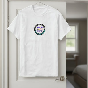 T-shirt Texte avant personnalisé avec logo d'entreprise si