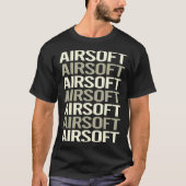 T-shirt Texte blanc Airsoft (Devant)