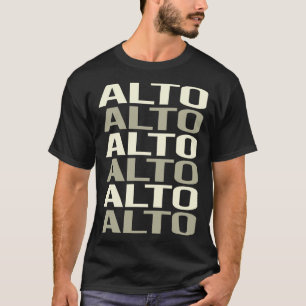 T-shirt Texte blanc Alto