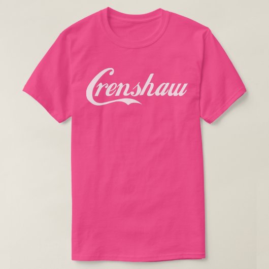 T-shirt Texte blanc Crenshaw (Design devant)