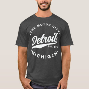 T-shirt Texte blanc de la ville automobile