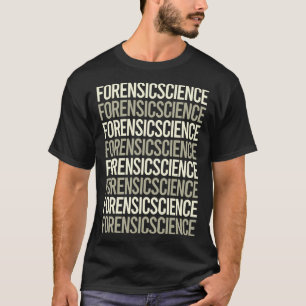 T-shirt Texte blanc Forensics