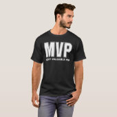 T-shirt Texte blanc Pop le plus utile (Devant entier)