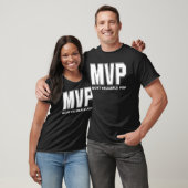 T-shirt Texte blanc Pop le plus utile (Unisexe)