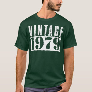 T-shirt Texte blanc Vintage vintage 1979