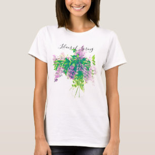 T-shirt Texte Bouquet de Lilas