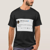 T-shirt texte citation noir (Devant)