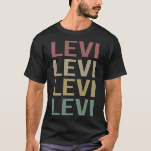 T-shirt Texte coloré Art - Nom Levi