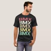 T-shirt Texte coloré BMX (Devant entier)