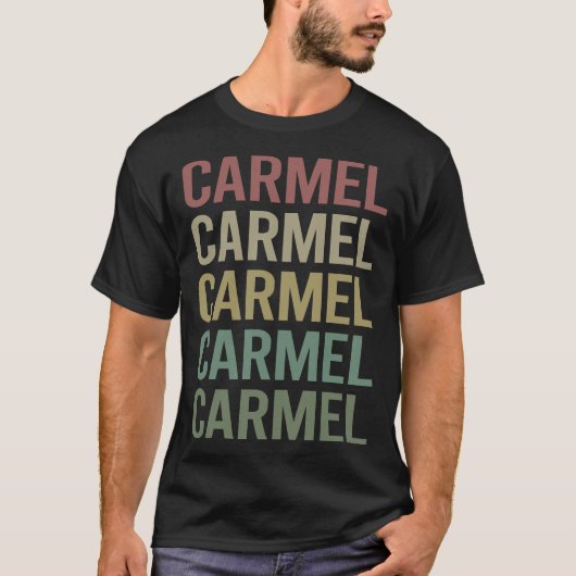 T-shirt Texte coloré Carmel (Devant)