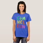 T-shirt Texte coloré de Chameleon (Devant entier)