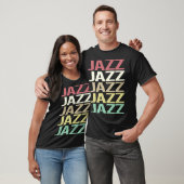 T-shirt Texte Coloré Jazz (Unisexe)