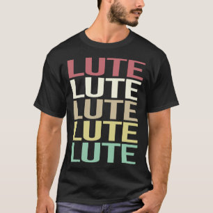 T-shirt Texte coloré Lute