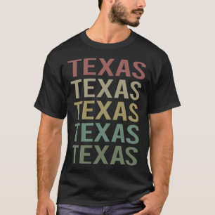 T-shirt Texte coloré Texas