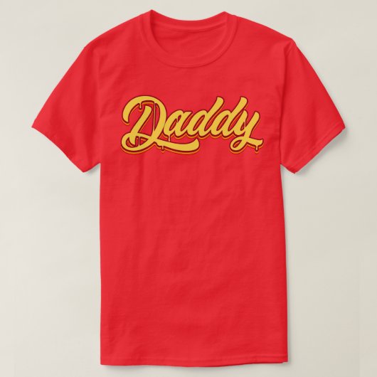 T-shirt Texte Daddy Drip (Design devant)