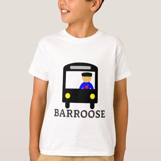 T-shirt Texte dans le manuel : bus à queue noire (Devant)