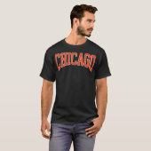 T-shirt Texte de Chicago (Devant entier)