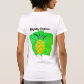 T-shirt Texte de devis légèrement ombragé et légèrement tr (Dos)