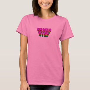T-shirt Texte de la fille du joueur