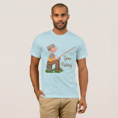 T-shirt Texte de la Personnaliser des pêcheurs (Devant entier)