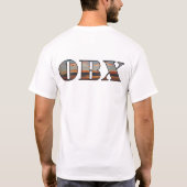 T-shirt Texte de levée de soleil OBX (Dos)