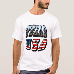 T-shirt Texte de l'image et de l'indicateur du Texas
