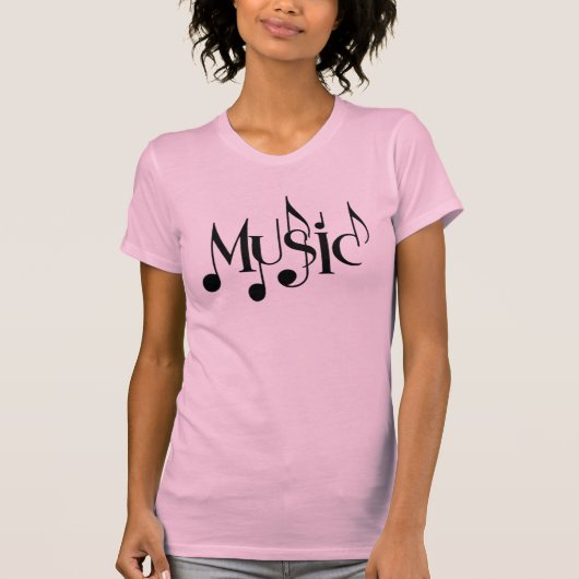 T-shirt Texte de musique (Devant)