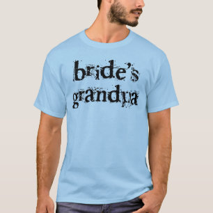 T-shirt Texte de noir du grand-papa de la jeune mariée
