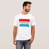 T-shirt texte de nom de symbole de drapeau de pays du (Devant entier)