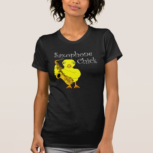 T-shirt Texte de sélection du saxophone (Devant)