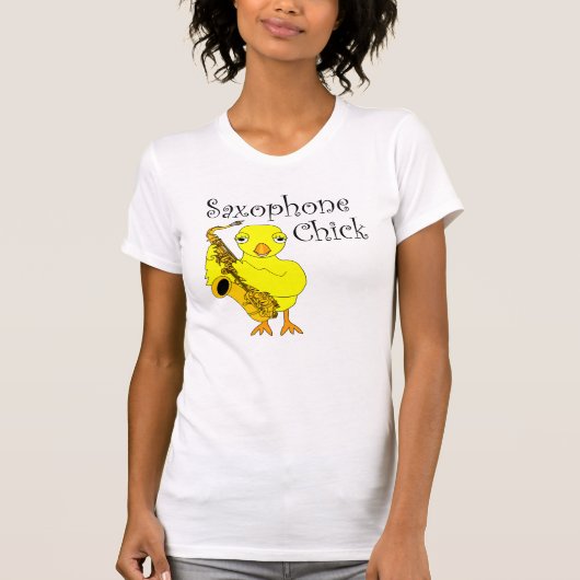 T-shirt Texte de sélection du saxophone (Devant)