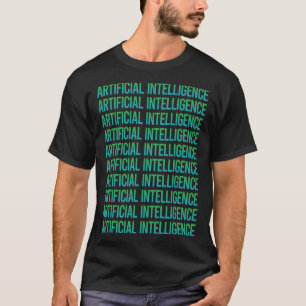 T-shirt Texte dégradé Intelligence artificielle AI