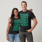 T-shirt Texte dégradé Yoga (Unisexe)