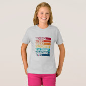 T-shirt Texte d'expression de conception mignonne pour la  (Devant entier)