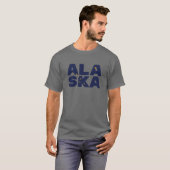 T-shirt Texte du drapeau de l'Alaska (Devant entier)