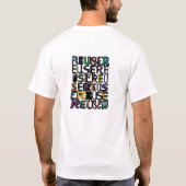 T-shirt Texte du RÉUTILISATEUR (Dos)