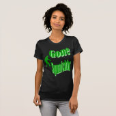 T-shirt Texte du slogan vert parti (Devant entier)