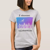 T-shirt Texte éditable Mouettes mignonnes Impression d'art (Devant)