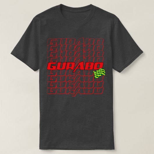 T-shirt Texte en cascade Gurabo (Design devant)