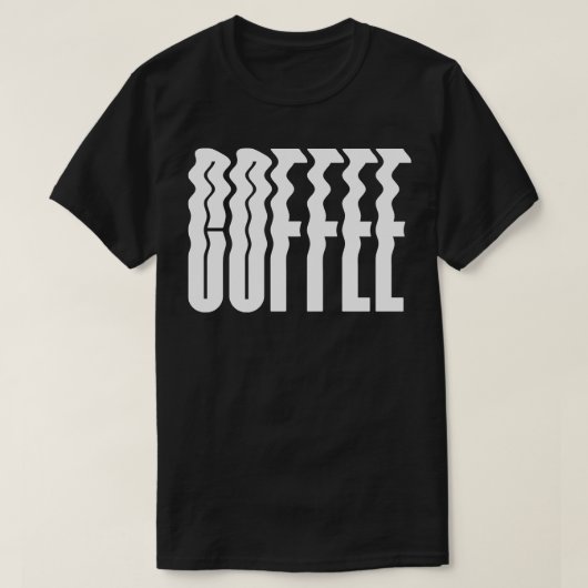 T-shirt Texte gras à café (Design devant)
