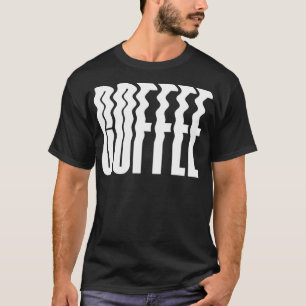 T-shirt Texte gras à café