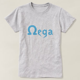 T-shirt Texte grec Ω ega la dernière lettre en alphabet gr