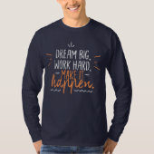 T-shirt Texte mignon et simple l motivation dire l marine (Devant)