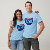 T-shirt texte Modèle INTERSTATER TROIS NUMÉROS DE CHIFFRE (Unisexe)