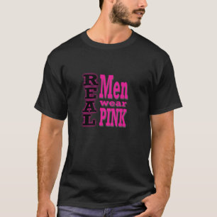 T-shirt Texte noir et rose de vrai de vêtements pour
