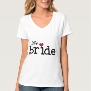 T-shirt Texte noir Les maillots et cadeaux de mariée