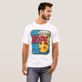 T-shirt texte "NOPE" (Devant entier)
