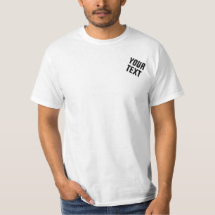 T-shirt Texte personnalisable Modèle Hommes Moderne Simple