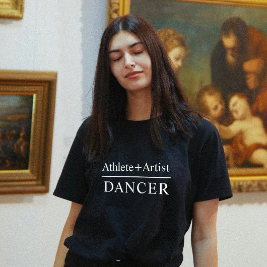 T-shirt Texte personnalisé Athlète & Artiste Danseur Simpl