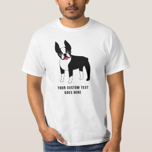 T-shirt texte personnalisé Boston Terrier
